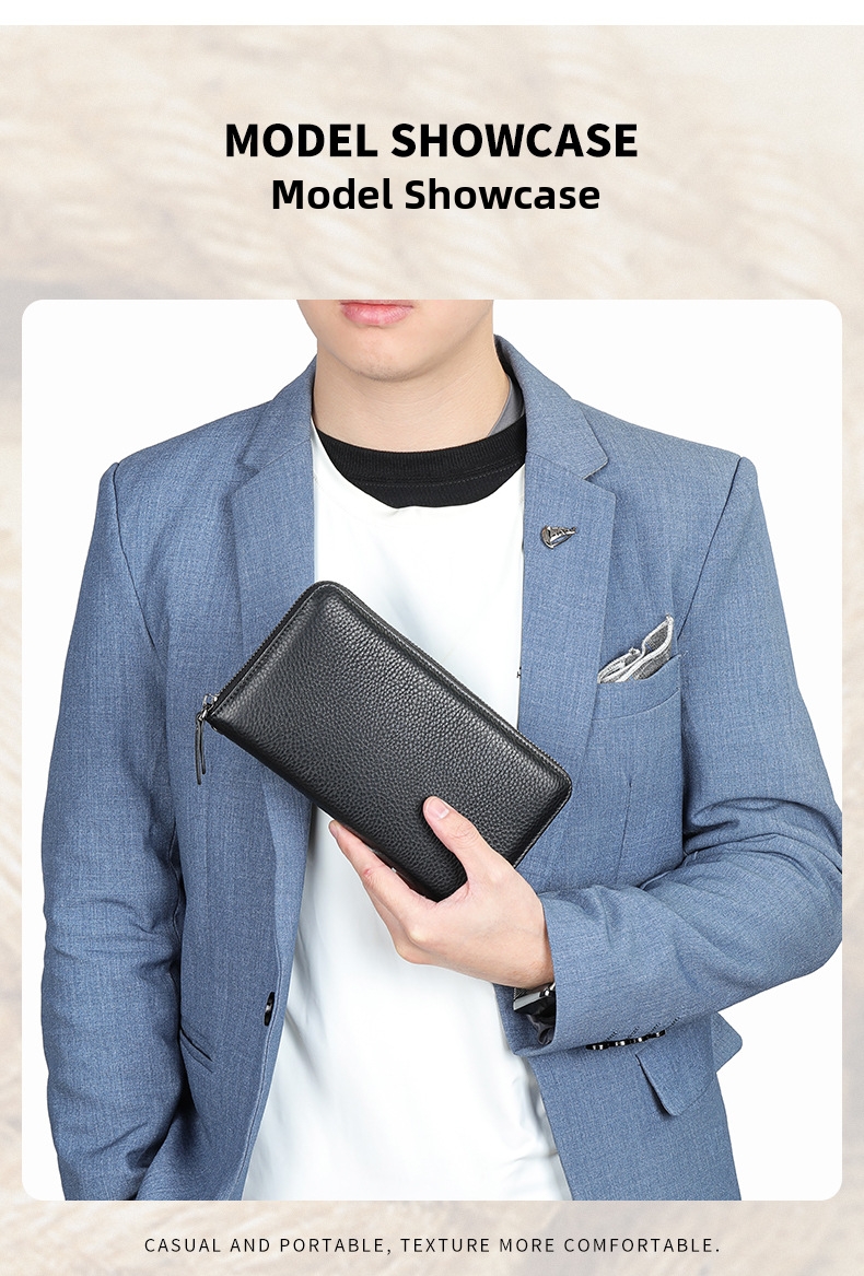 Herrväska i äkta läder clutch med handledsrem_voghion.com