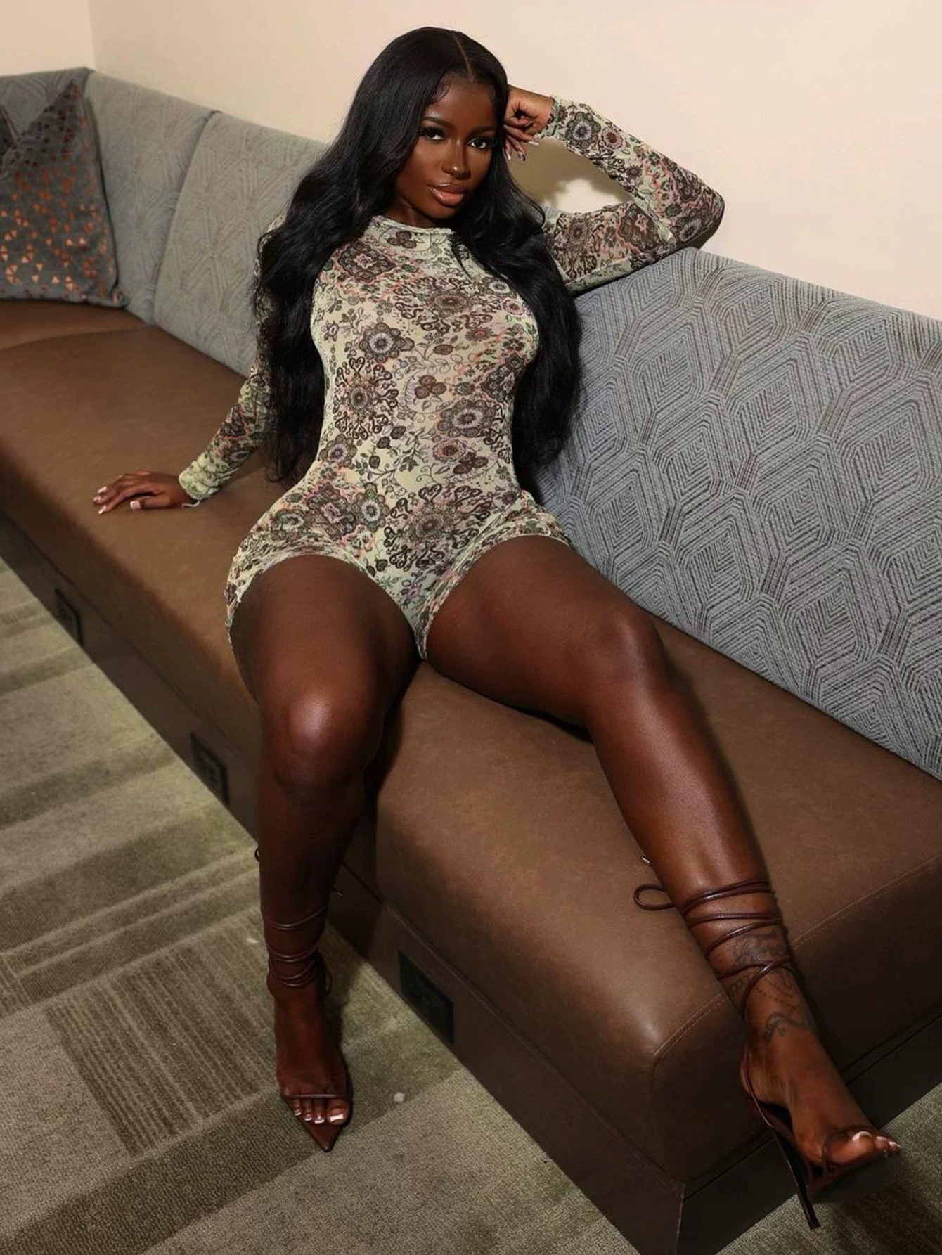 Women's Long Sleeved Backless Jumpsuit Slim Fitting Romper_voghion.com