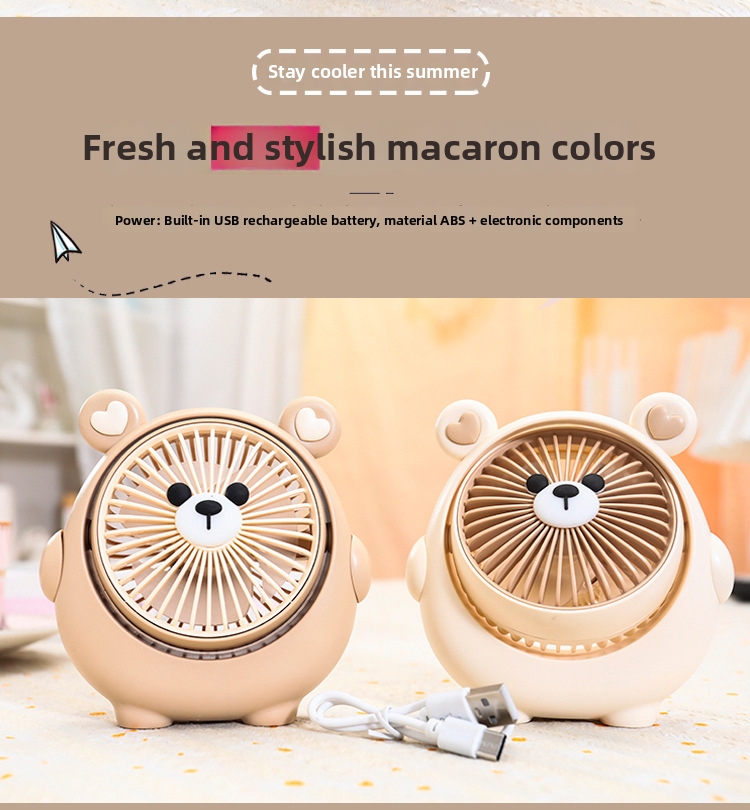 Desktop Usb Fan Rechargeable Portable Cooling Fan For Children_voghion.com