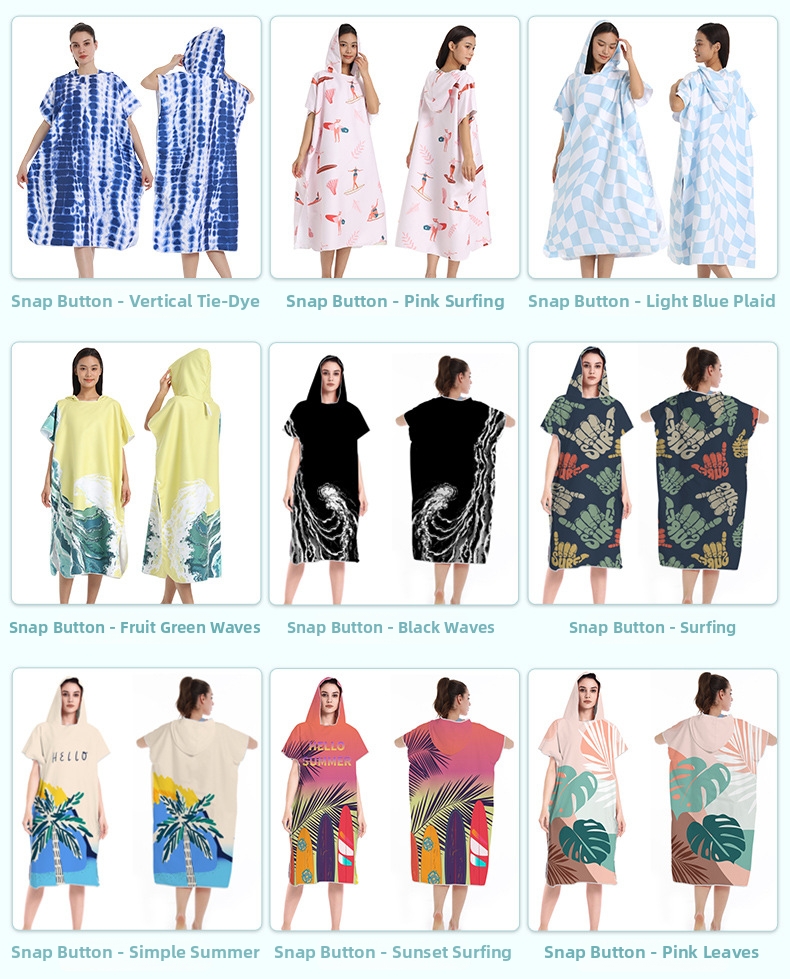 Quick Drying Change Robe Swimming Towel For Surfing And Beach_voghion.com