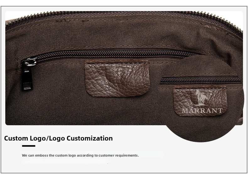 Men's Genuine Leather Bag Large Capacity Soft Multi-Functional Wristlet Retro Clutch Trendy Bag_voghion.com