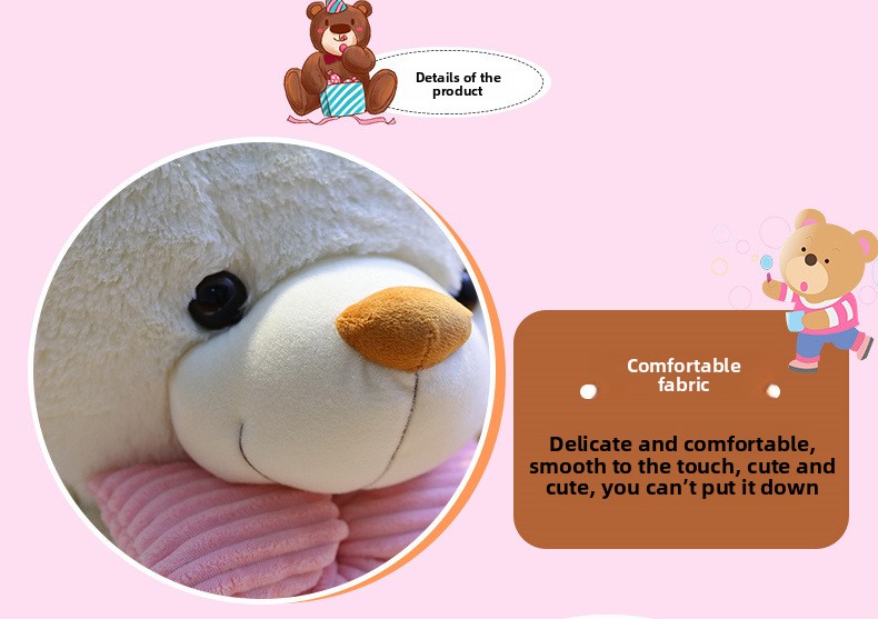 Grand ours en peluche géant doudou pour cadeau de saint valentin_voghion.com