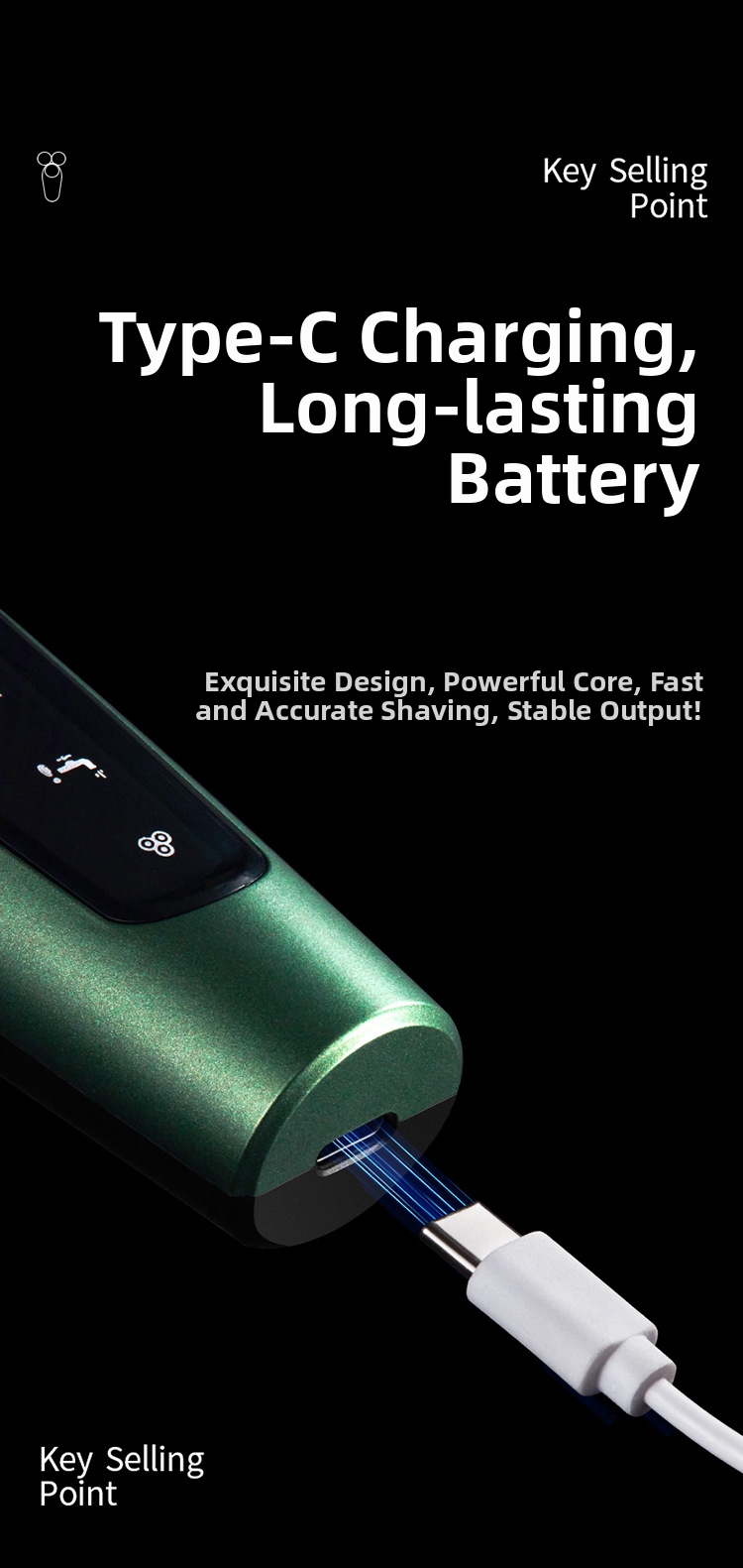 New 9D Electric Shaver High Power Rechargeable Multi-Functional Water Washable Shaver For Personal Care_voghion.com