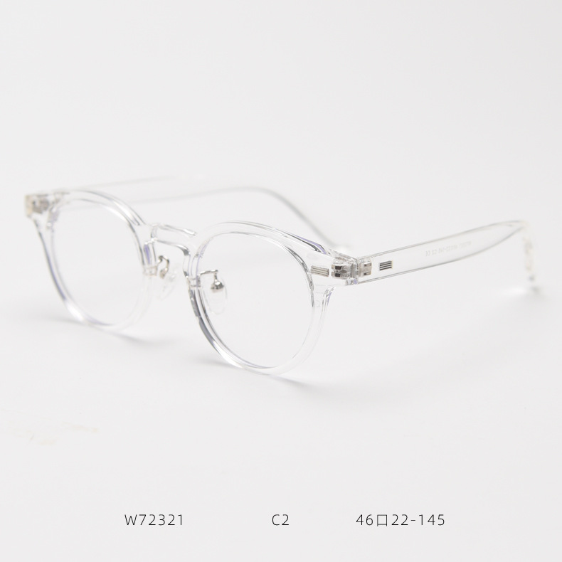 Trendige Retro-Brillengestelle für Damen und Herren, transparent, beliebt im Online-Shop_voghion.com