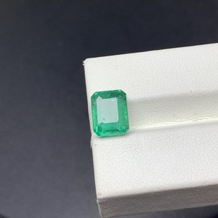 3.23 Carat Natural Emerald Loose Stone Large Table Grc Certificate Micro Oil Vvg Inlaid with Colored Gems Zambia