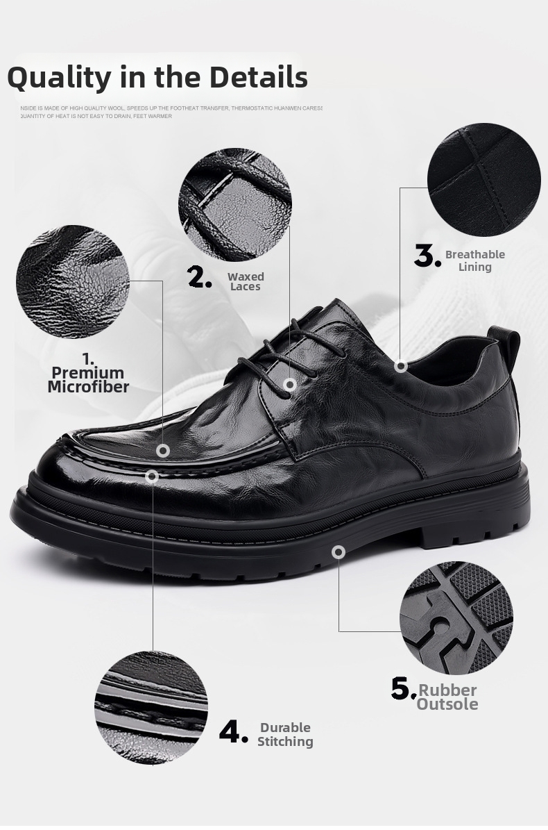 Pantofi casual pentru bărbați din piele pentru work și business_voghion.com