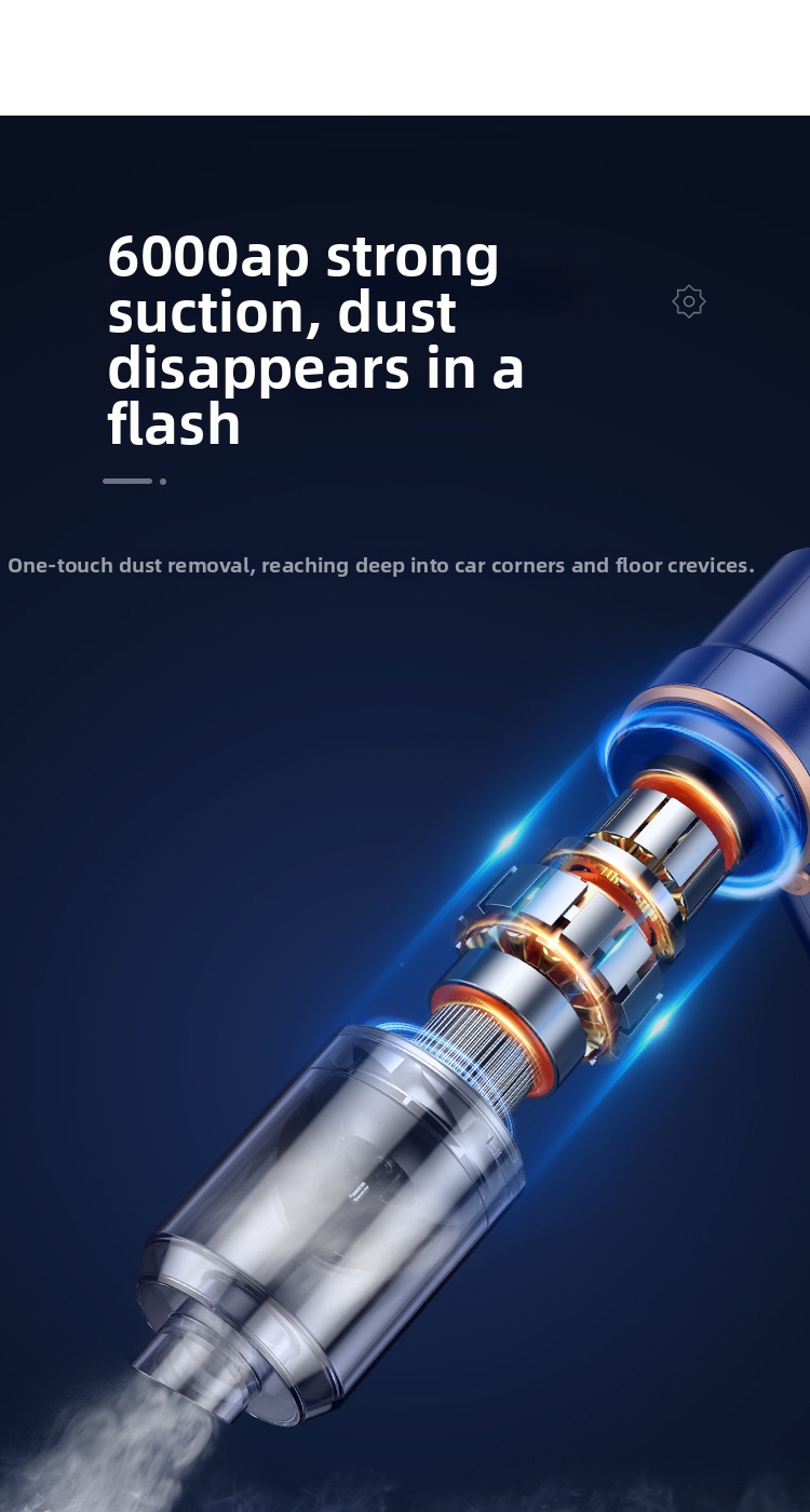 Cordless Car Vacuum Cleaner Portable Handheld High Powered Mini_voghion.com