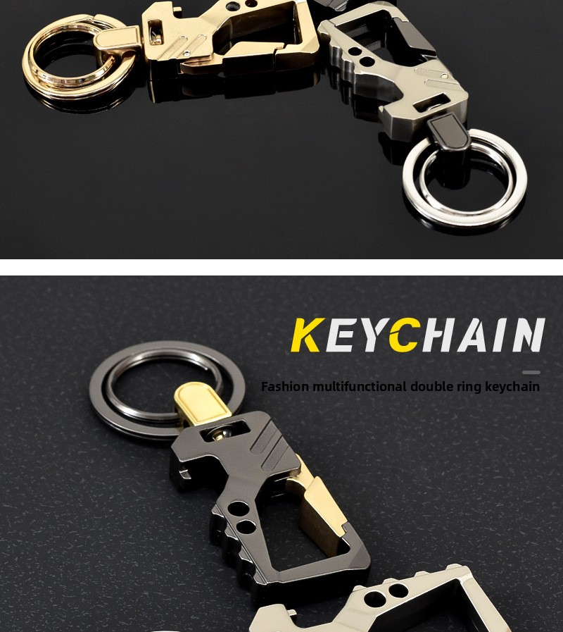 Multifunctional Bottle Opener Keychain Creative Car Key Pendant_voghion.com