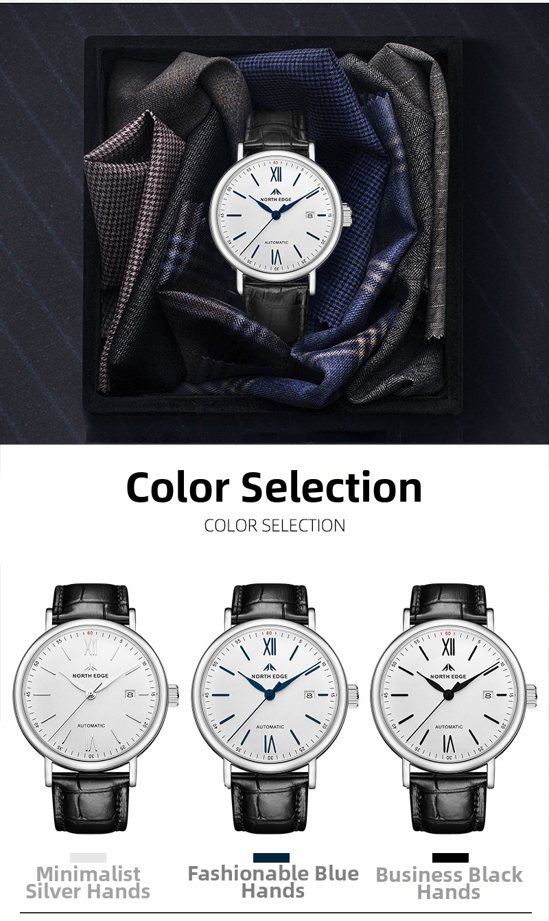 Classic Men's Automatic Mechanical Skeleton Watch Business Style_voghion.com