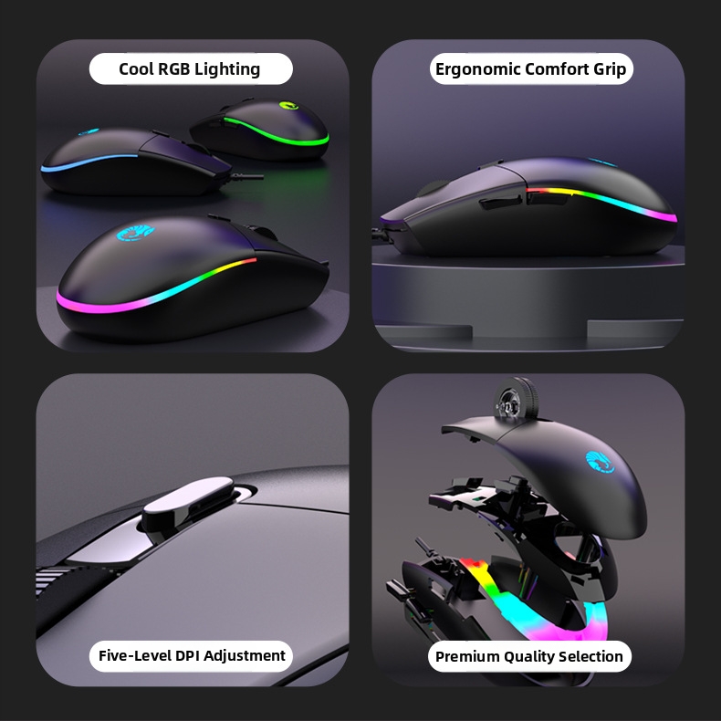 Gaming Mouse With Rgb Backlight And 7 Programmable Buttons_voghion.com
