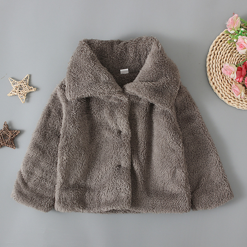 Kinder Plüschjacke Für Jungen Und Mädchen Warm Gefüttert_voghion.com