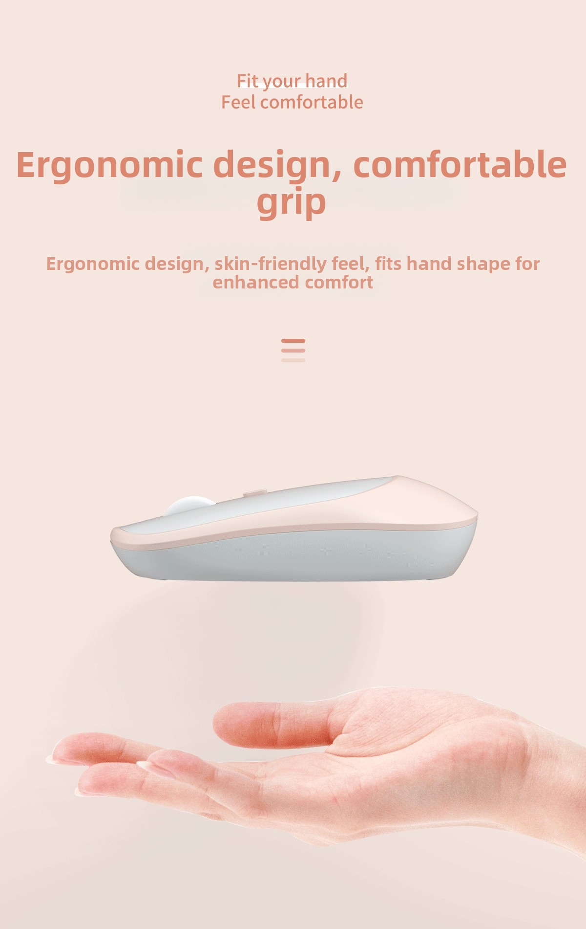 Leise kabellose Bluetooth-Dual-Mode-Maus, wiederaufladbar, Großhandel, auf Lager, verschiedene Farben, einfache Büromaus_voghion.com