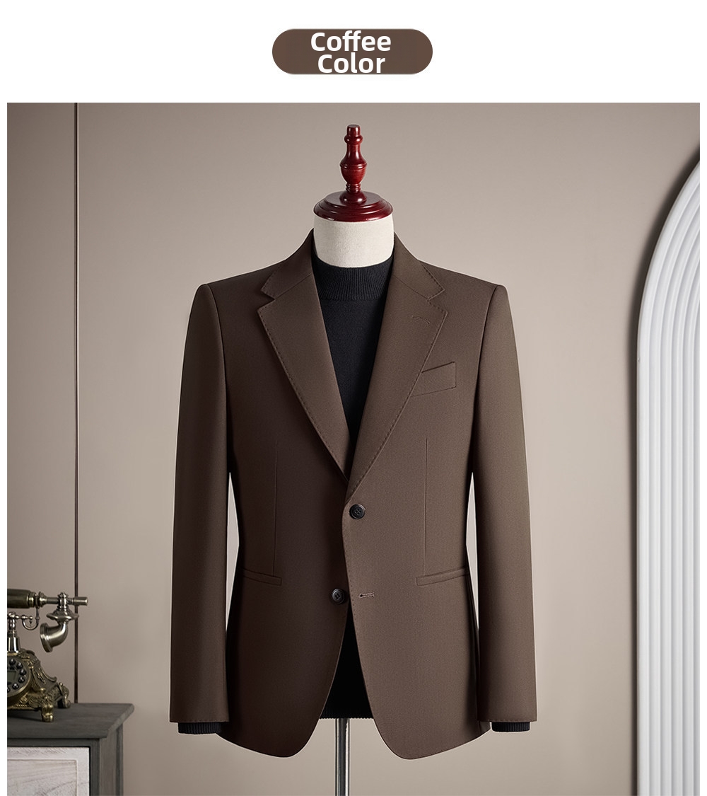 Men's Tailored Blazer Premium Business Casual Jacket For Spring_voghion.com