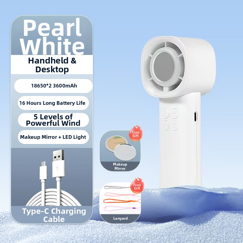 High-Speed Portable Handheld Fan USB Rechargeable Mini Desktop Small Fan For Outdoor Use_voghion.com