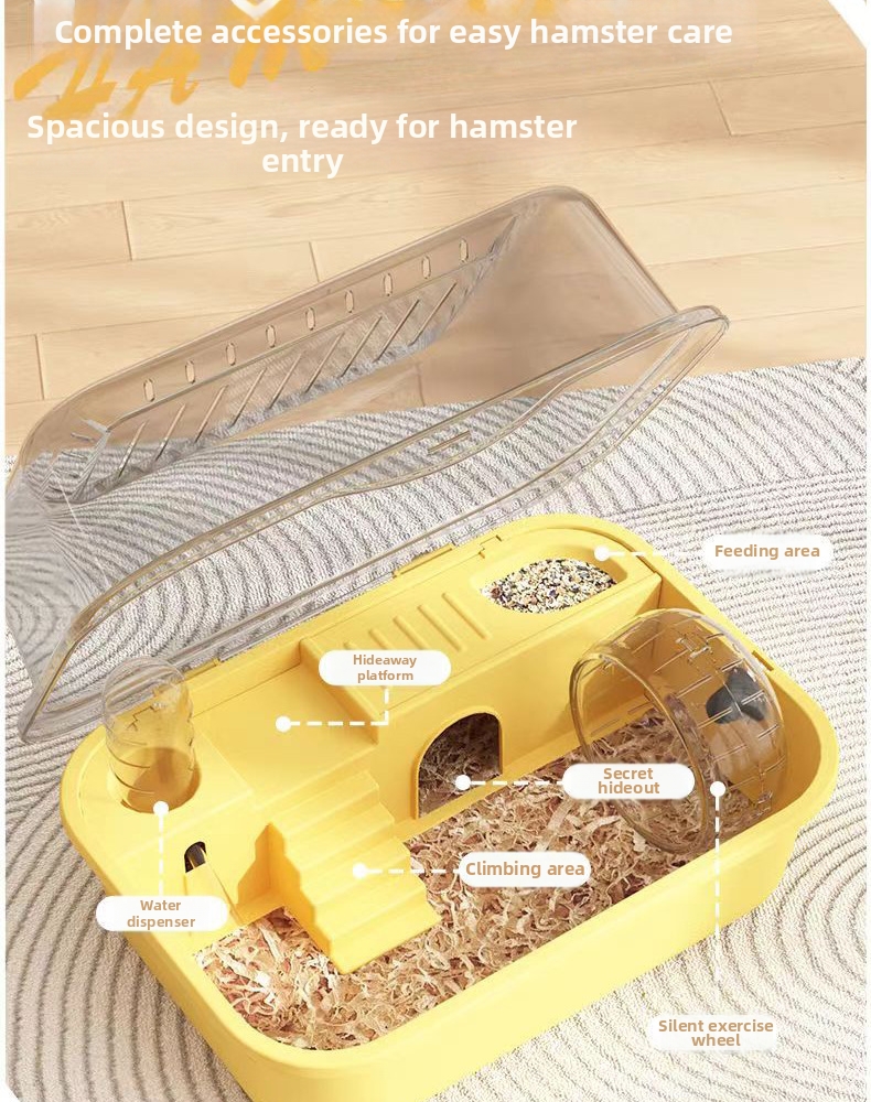 Luxury Acrylic Hamster Cage Large Habitat For Small Rodents_voghion.com