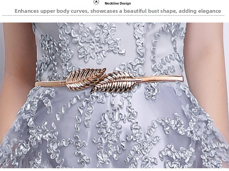 New 2026 Elegant Slimming Long Evening Gown for Women Spring Banquet Hostess Dress_ecoleips.com