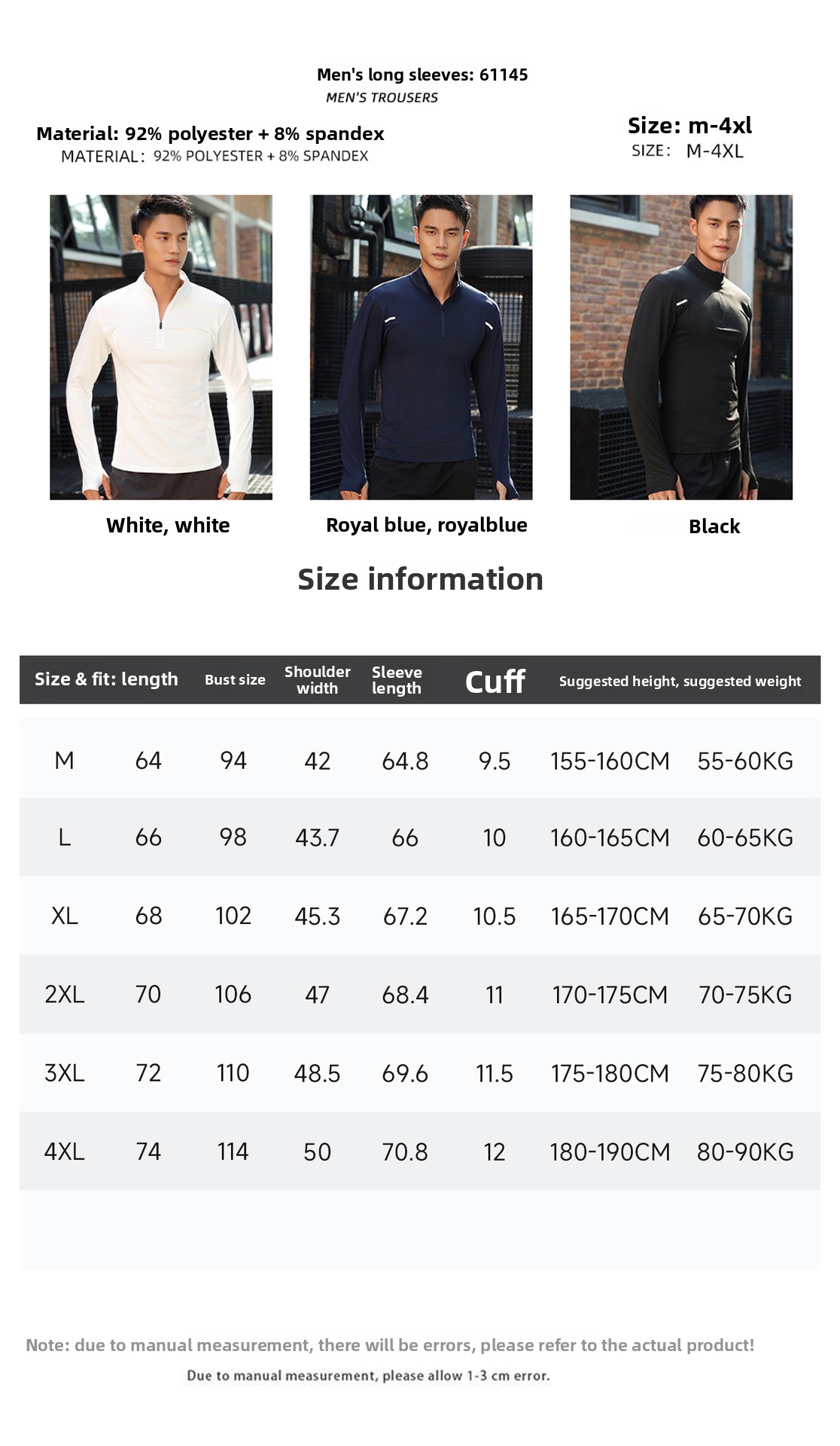 Stand-up Collar Quick-drying Polo Shirt Semi-zipper Fitness Men's Fitness Clothing_voghion.com