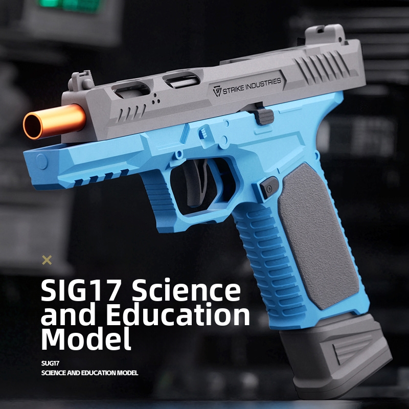 SIG17 Glock pistool replica met patroonuitwerper, zacht pistool, mechanisch automatisch vuurwapen, gevechtsmodel, kinderspeelgoed_voghion.com