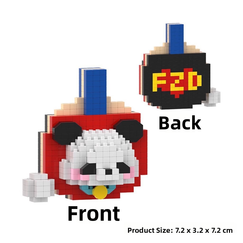 Panda Champion Ping Pong Paddle Building Blocks For Kids Set_voghion.com