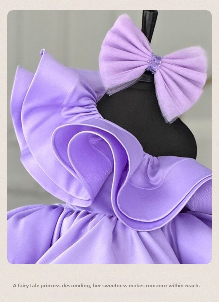Abito da principessa per bimba con fiocco per primo compleanno_voghion.com