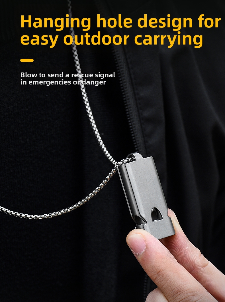 Överlevnadspipa i titan med tre rör för utomhusbruk_voghion.com