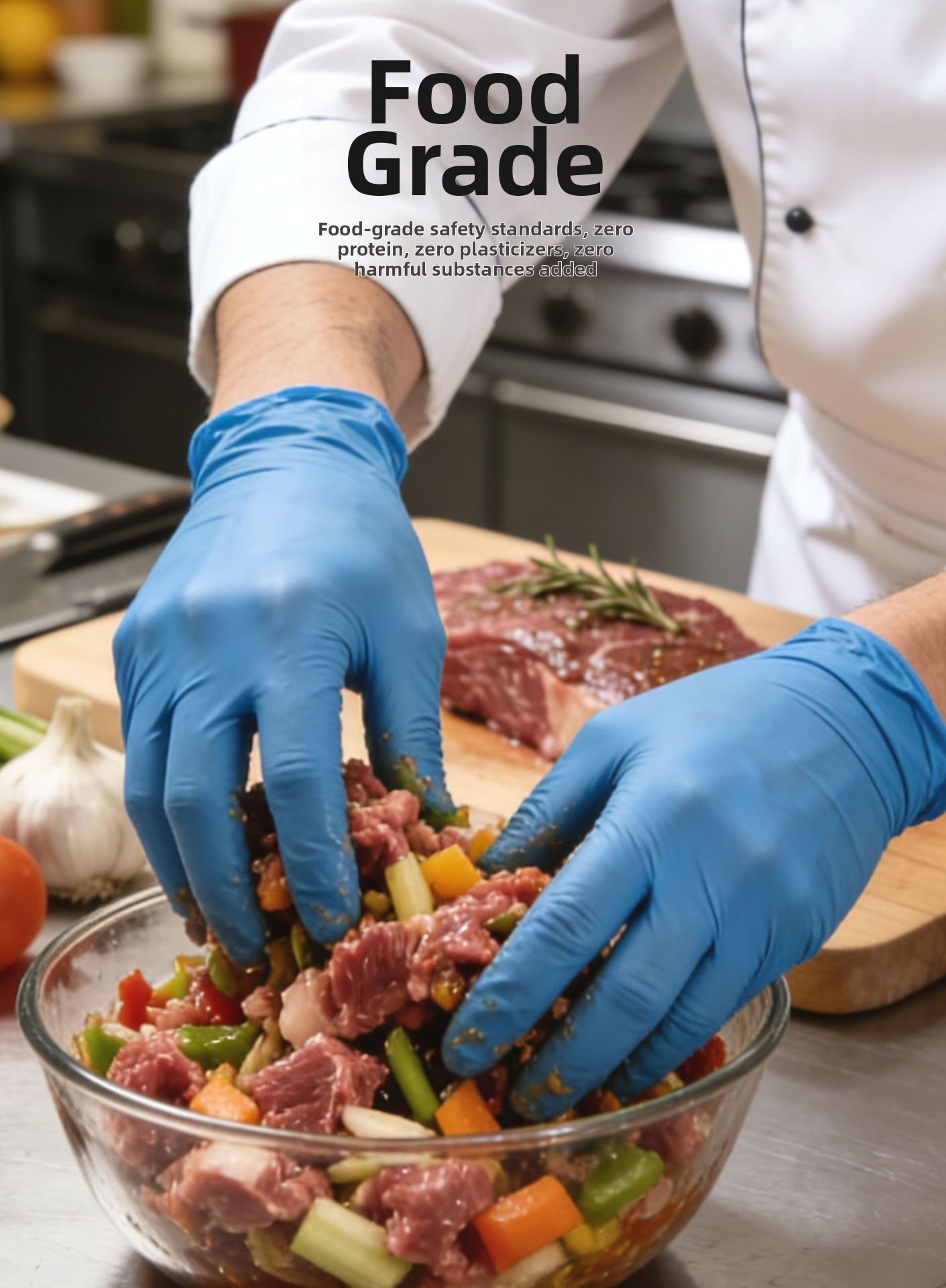 Gants en nitrile jetables pour la cuisine et le ménage_voghion.com