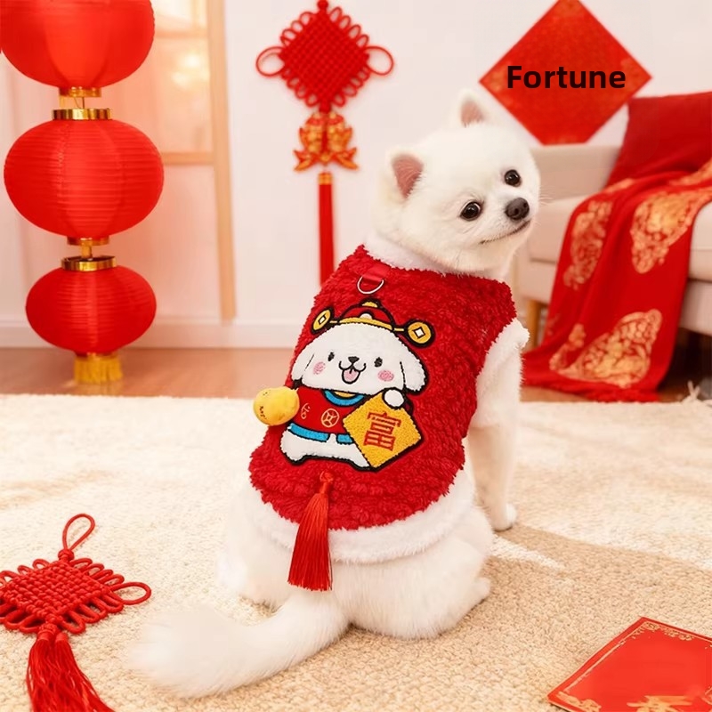 Warme Fleece Hundehülle Für Den Winter Chinesisches Neujahr_voghion.com
