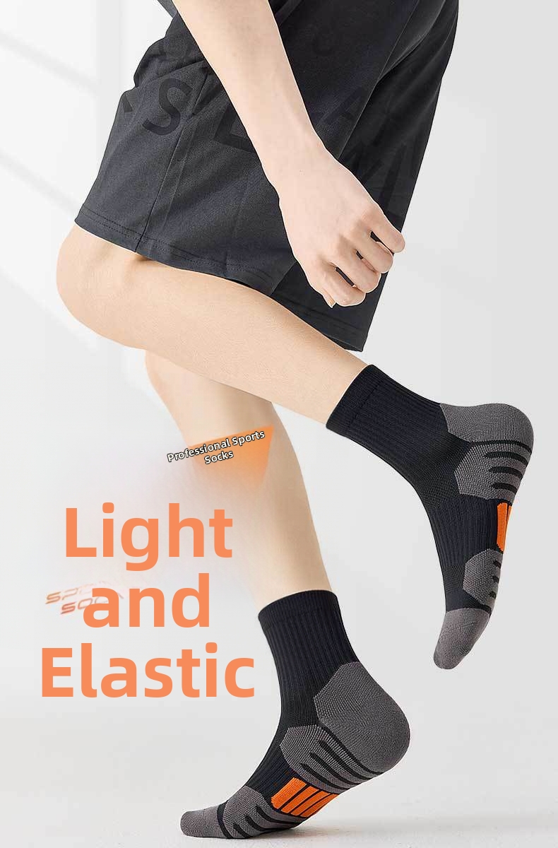 Professional Badminton Socks Thickened Terry Sole Non-slip Sports_voghion.com