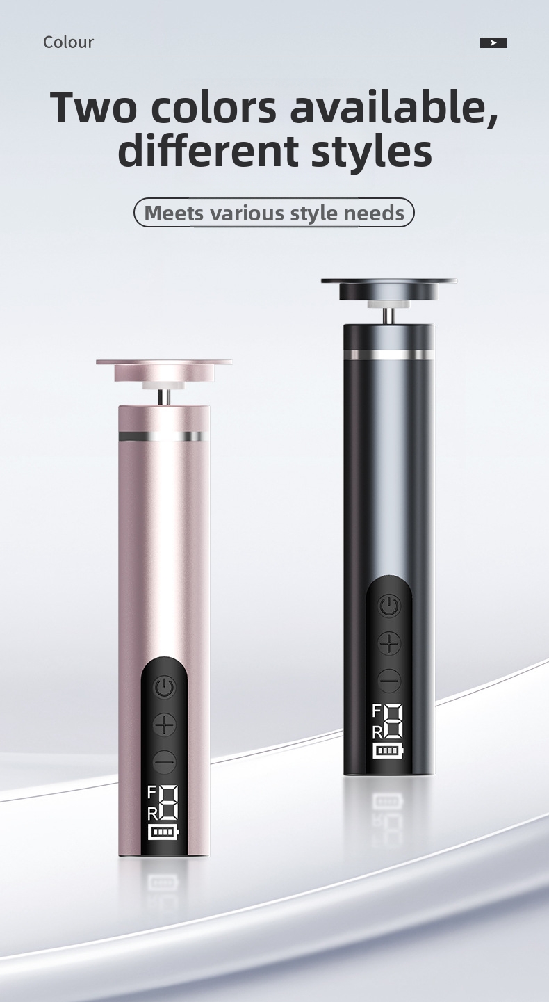 Lima elétrica para pés com visor digital e removedor de calos_voghion.com