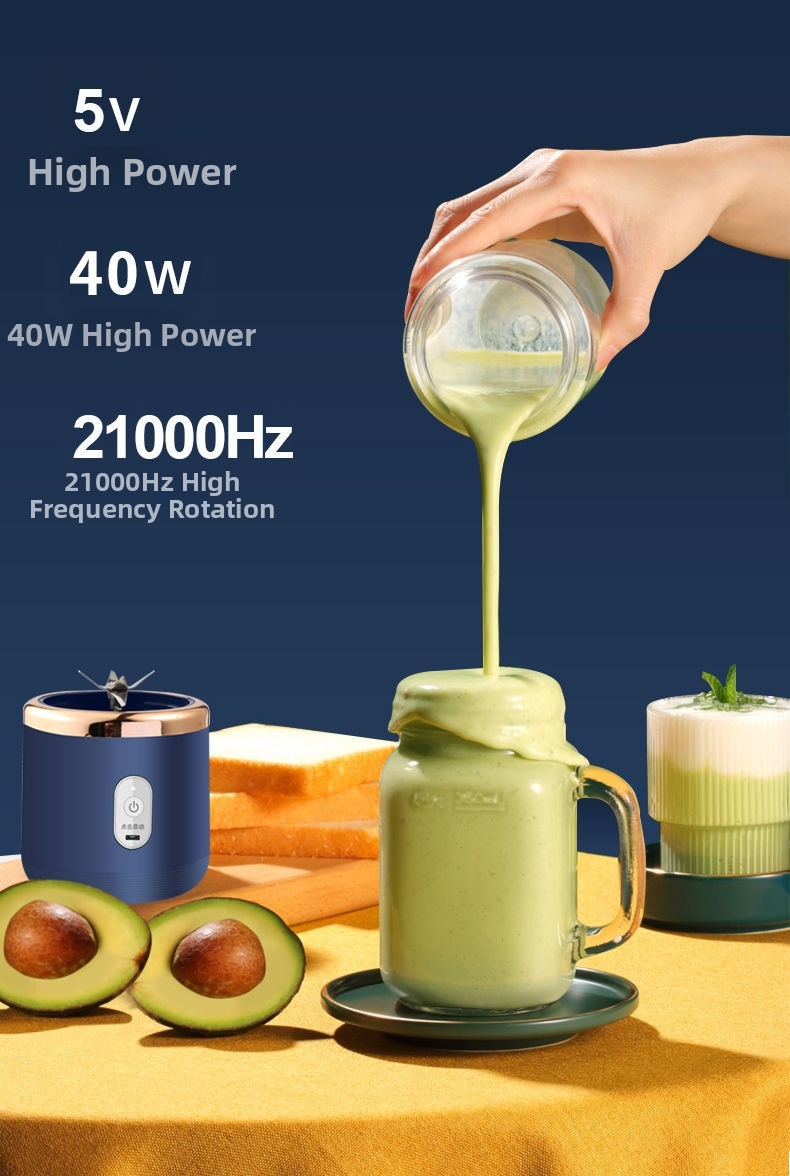 Portable Juicer Rechargeable Usb Blender With Stainless Steel Blades_voghion.com