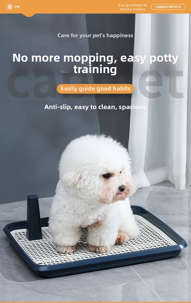 Extra Large Dog Toilet With Stand And Splash Proof Design_voghion.com