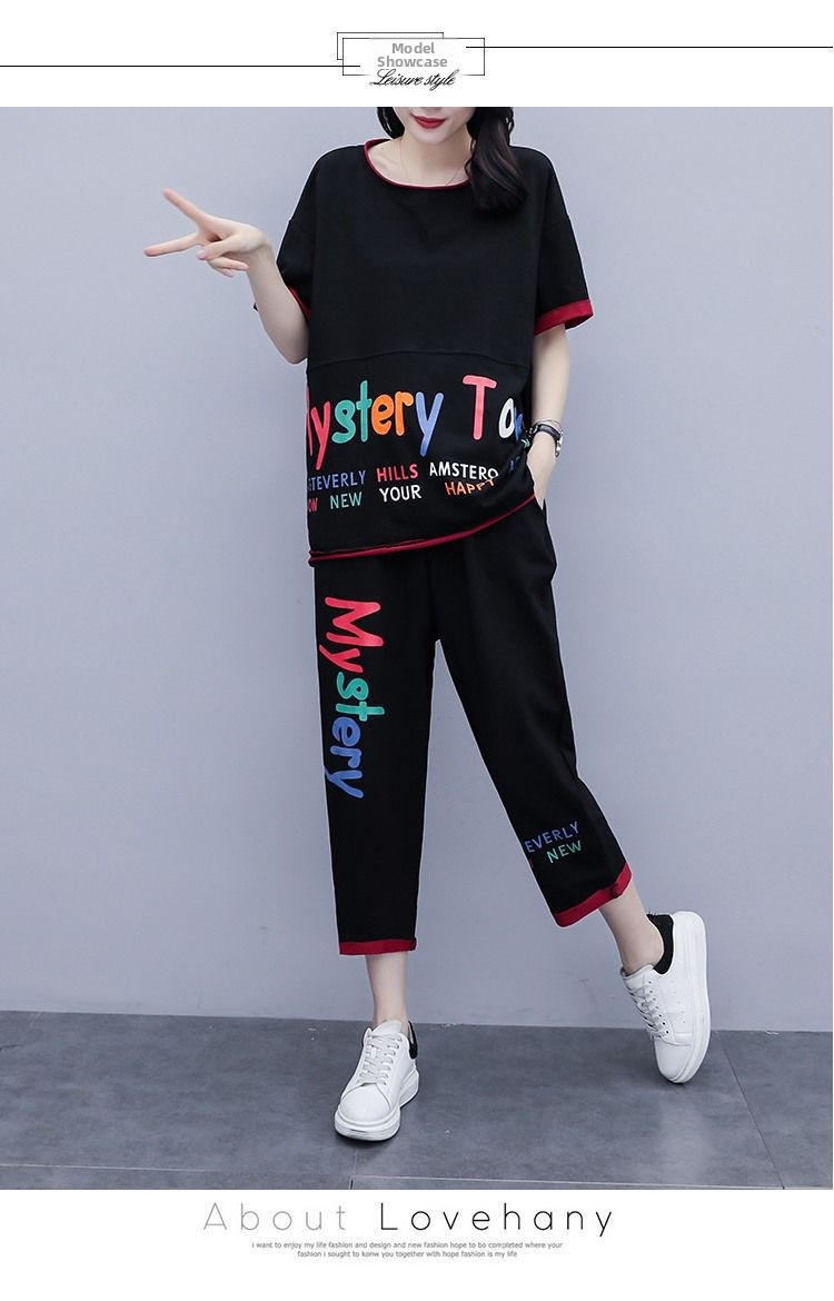 Women's Clothing Summer Two Piece Set Stylish Casual Outfit Perfect For Plus Size Women_ecoleips.com