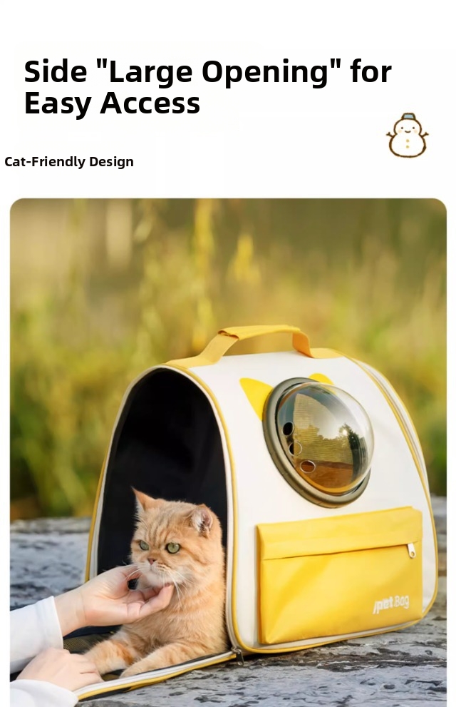 Pet Backpack Carrier Space Capsule For Cats And Dogs Portable_voghion.com