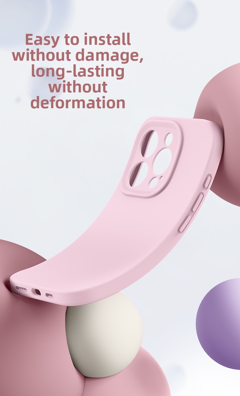 Liquid Silicone Phone Case For IPhone 15 Pro Max Drop Proof Soft Type_voghion.com