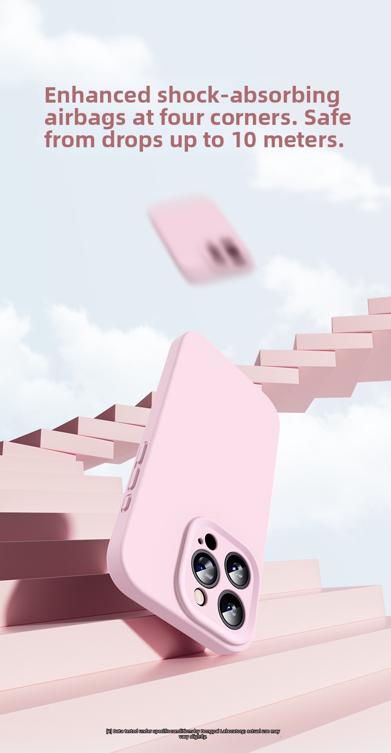 Liquid Silicone Phone Case For IPhone 15 Pro Max Drop Proof Soft Type_voghion.com