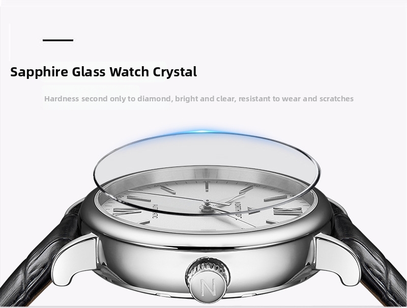 Classic Men's Automatic Mechanical Skeleton Watch Business Style_voghion.com