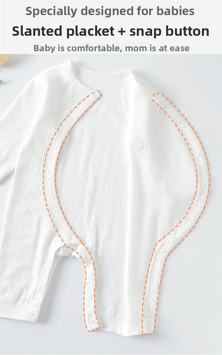 Body bébé coton grenouillère naissance douce printemps automne_voghion.com