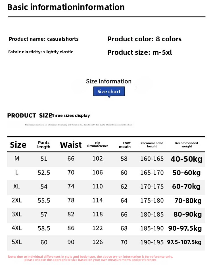 Men's Summer Cooling Tooling Shorts Straight Casual Quick-dry Pants_voghion.com