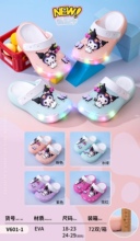 童鞋女洞洞鞋夏季新款2025年包头沙滩鞋防滑凉鞋中大童潮软底