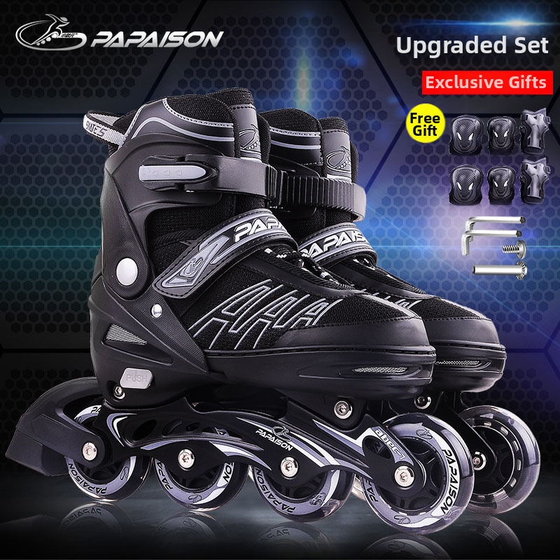 Conjunto de protección profesional para patines de ruedas 301, luminosos, de ocho ruedas, para principiantes y adultos, deportes al aire libre._voghion.com