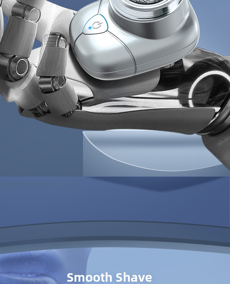 Electric Shaver Usb Rechargeable Portable Cordless Silent Trimmer_voghion.com