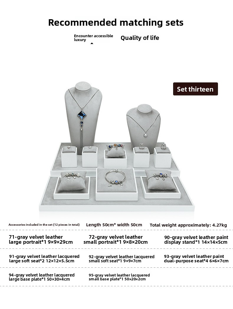 A028- (71-41) Grey Velvet Skin Paint Set (Xuyue) details page _1