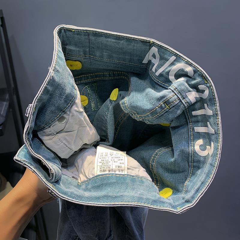 Men's Shorts Relaxed Fit Denim Stretch Distressed Summer Style_voghion.com