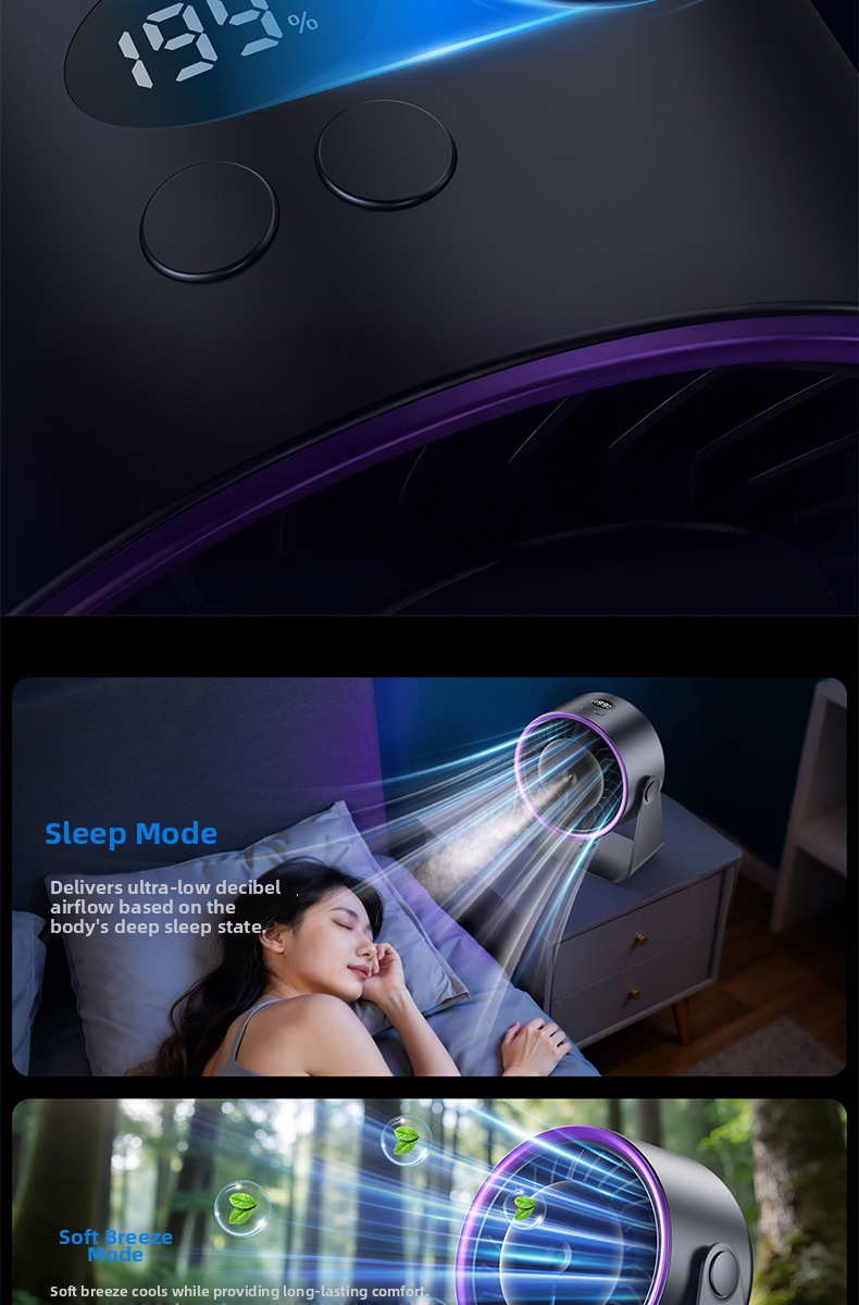 Ventilatore da tavolo nebulizzatore ricaricabile silenzioso ufficio_voghion.com