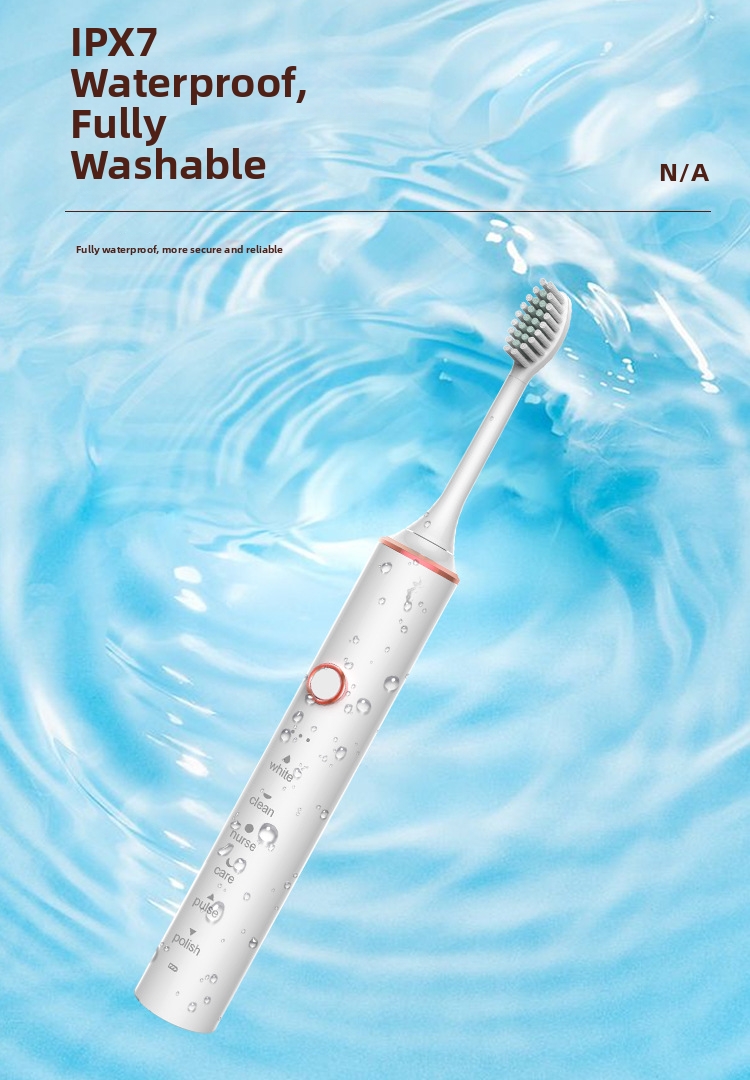 Electric Toothbrush Sonic Rechargeable With Soft Bristles Set_voghion.com