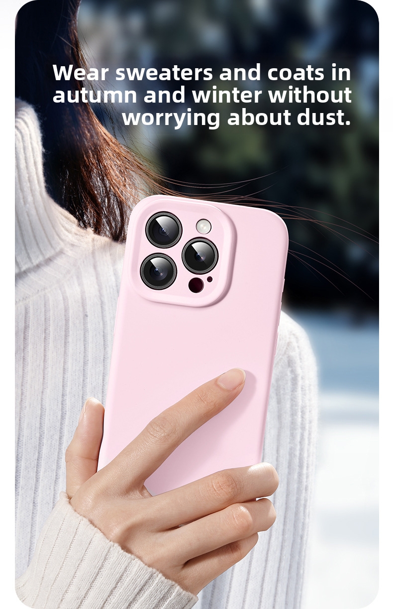 Liquid Silicone Phone Case For IPhone 15 Pro Max Drop Proof Soft Type_voghion.com