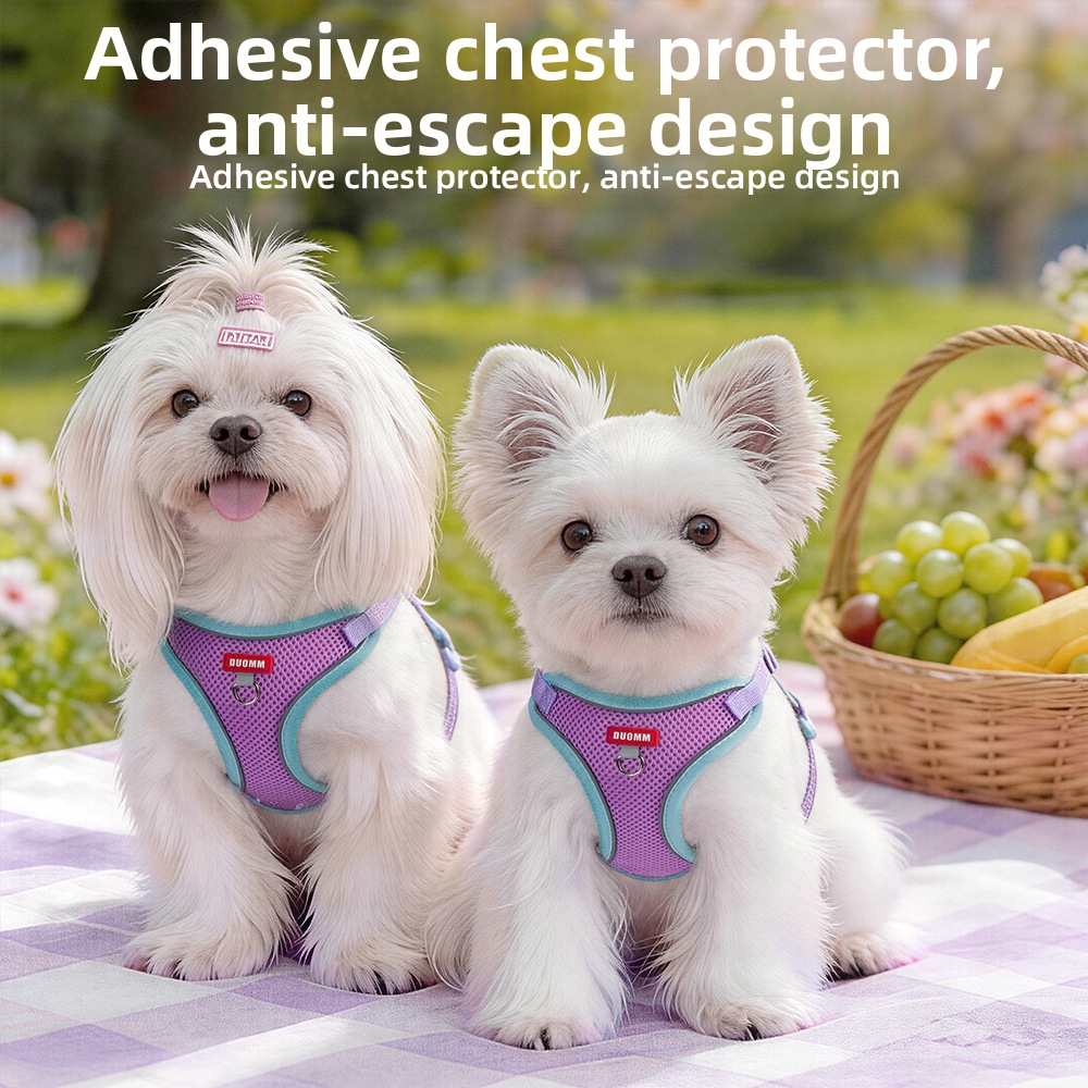 Reflective Breathable Dog Leash Vest Anti Breakage Outdoor Cat Leash Suitable For Both Cats And Dogs_voghion.com