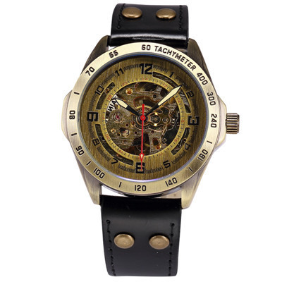 Men's Antique Skeleton Mechanical Watch Fashion Automatic Business Luxury Life Waterproof_voghion.com
