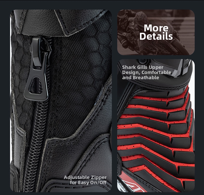 Bottes de moto professionnelles pour course et protection_voghion.com