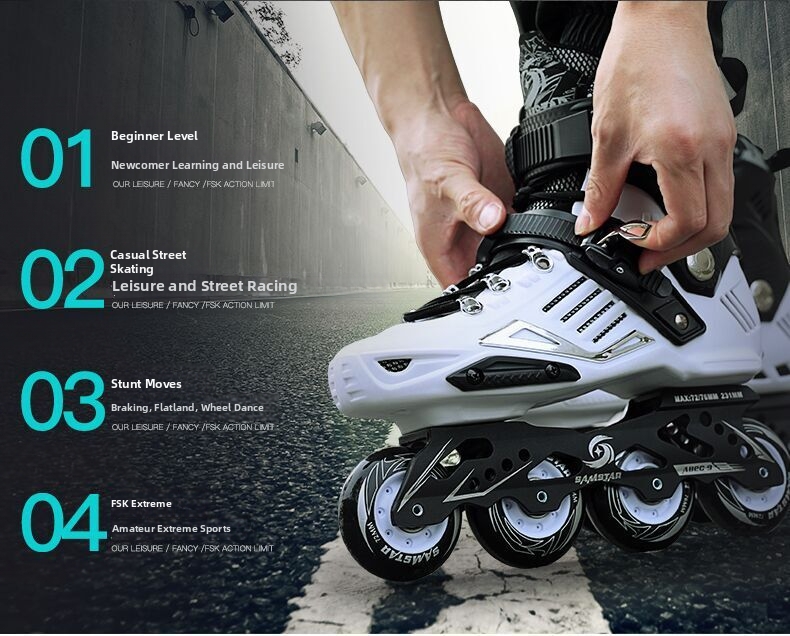 Adult Inline Roller Skates For Freestyle Skating And Sports_voghion.com